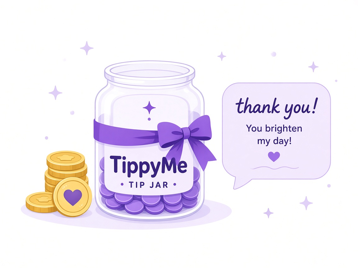 Tip with a personal thank-you message
